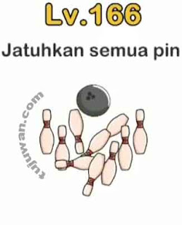 Jawaban Jatuhkan semua pin brain out pada level 166