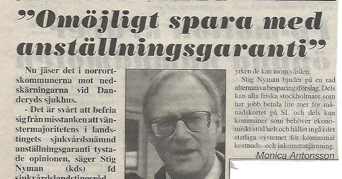 Vallentunabor Stig Nyman, sjukvårdslandstingspolitiker
