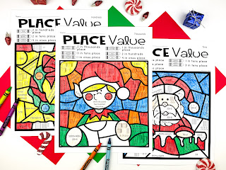 Students will LOVE practicing their place value with these color by code worksheets.  Simple and effective practice. This resource is also differentiated.
