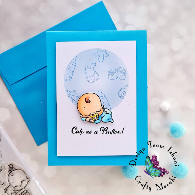 Baby cards, Crafty Meraki Oh baby stamp set, Congratulations on baby, Baby boy card, girl baby card, new parents card, quillish