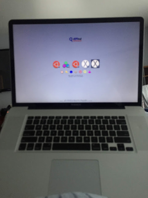 Mac OS X and Linux on MacBook Pro rEFInd boot loader operating system selection screen Mac OS X and Linux on MacBook Pro rEFInd boot loader operating system selection screen