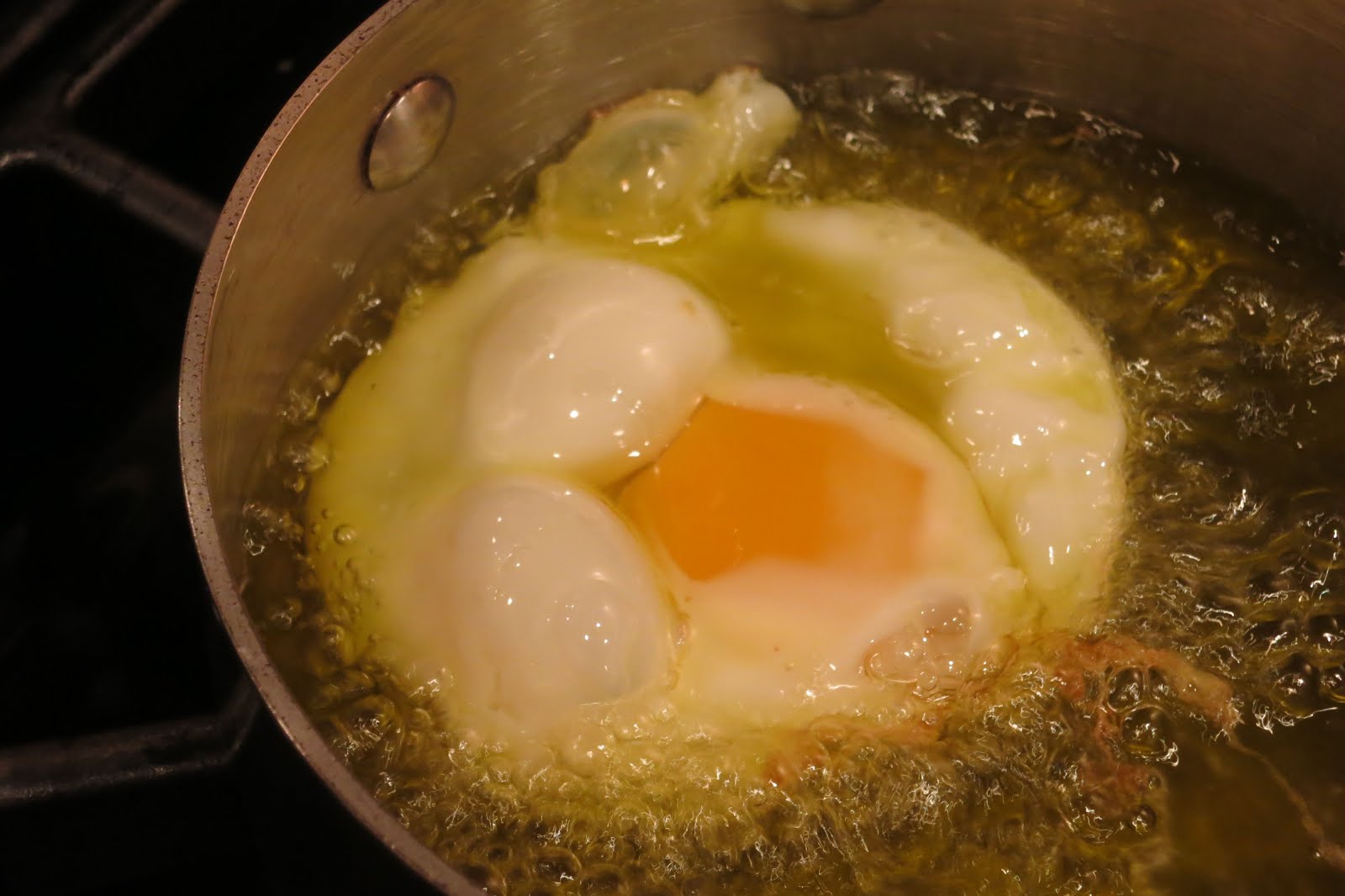 Cheap Thrills Spanish fried eggs