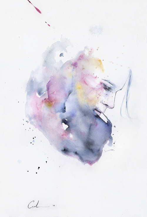 08-January-Silvia-Pelissero-agnes-cecile-Watercolor-and-Oil-Paintings-Fading-and-Appearing-www-designstack-co