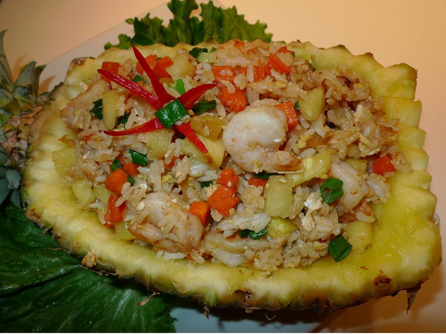 Amporn's Thai Kitchen Pineapple Fried Rice with Shrimp