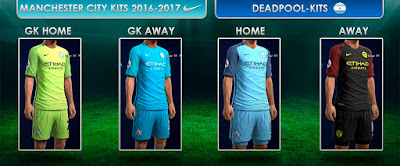 Kits Manchester City GDB 2016-2017 Pes 2013 by DEADPOOL