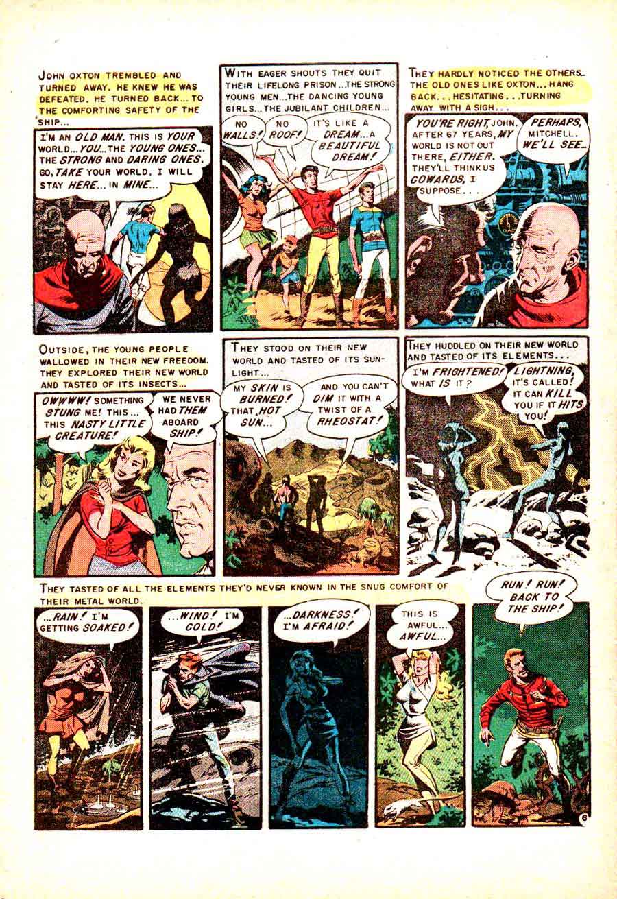 Weird Science-Fantasy v1 #27 ec comic book page art by Wally Wood Weird Science-Fantasy v1 #27 ec comic book page art by Wally Wood