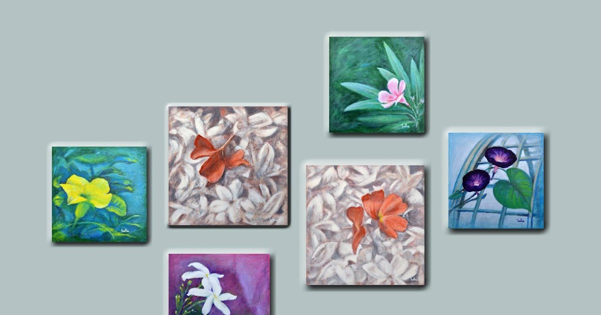 Flora in my Garden - Small paintings