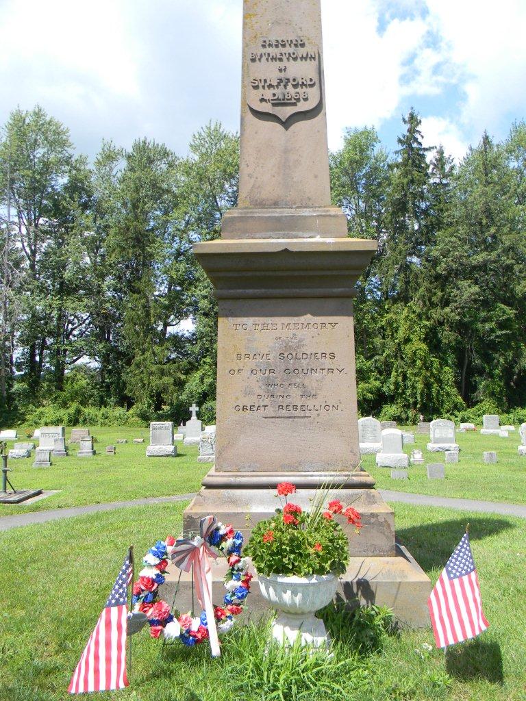 Life From The Roots Civil War Monument Stafford, Genesee Co., New York