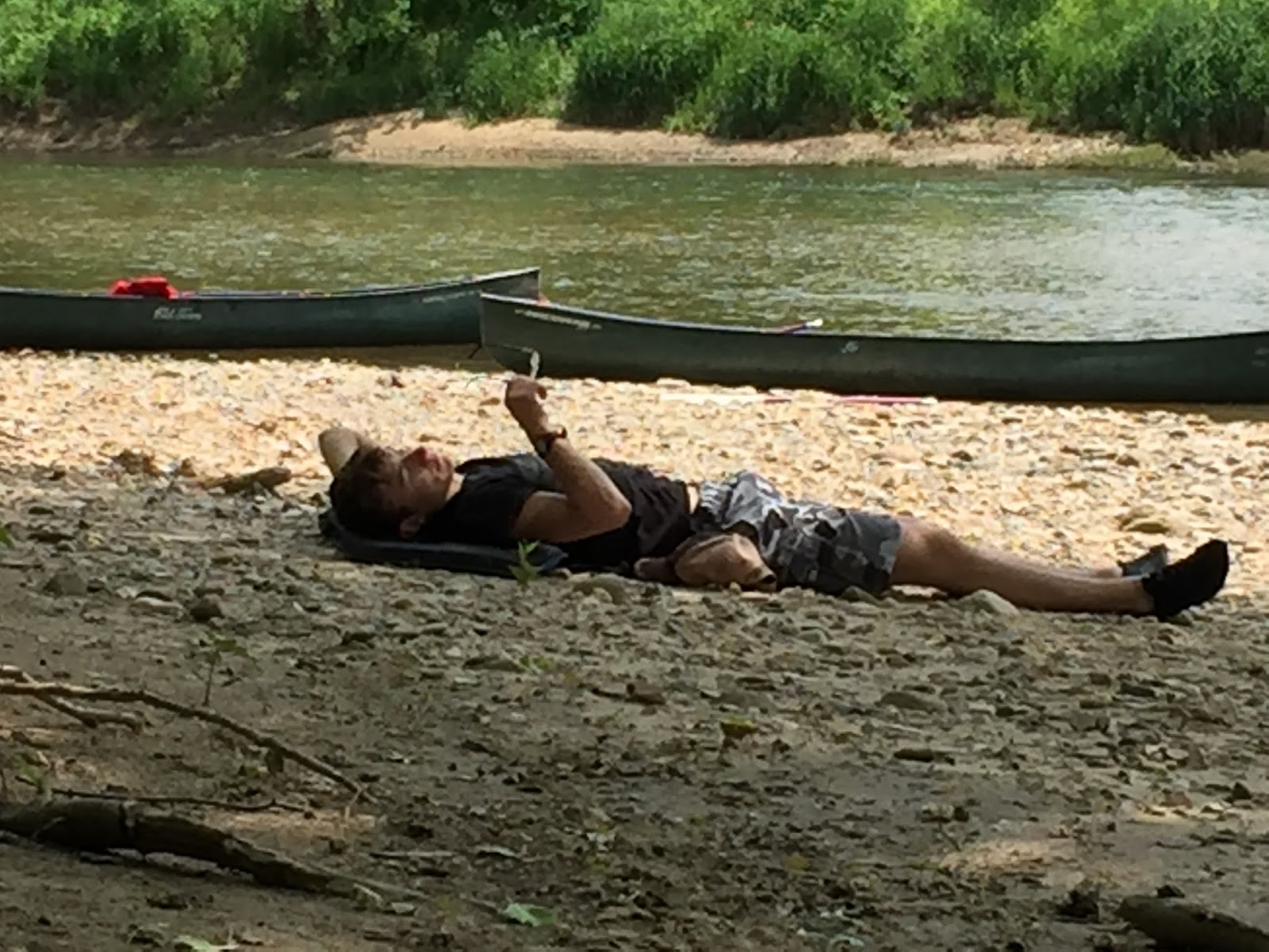 Boy Scout Troop 1 Champaign Overnight Canoe Trip on Sugar Creek, Indiana