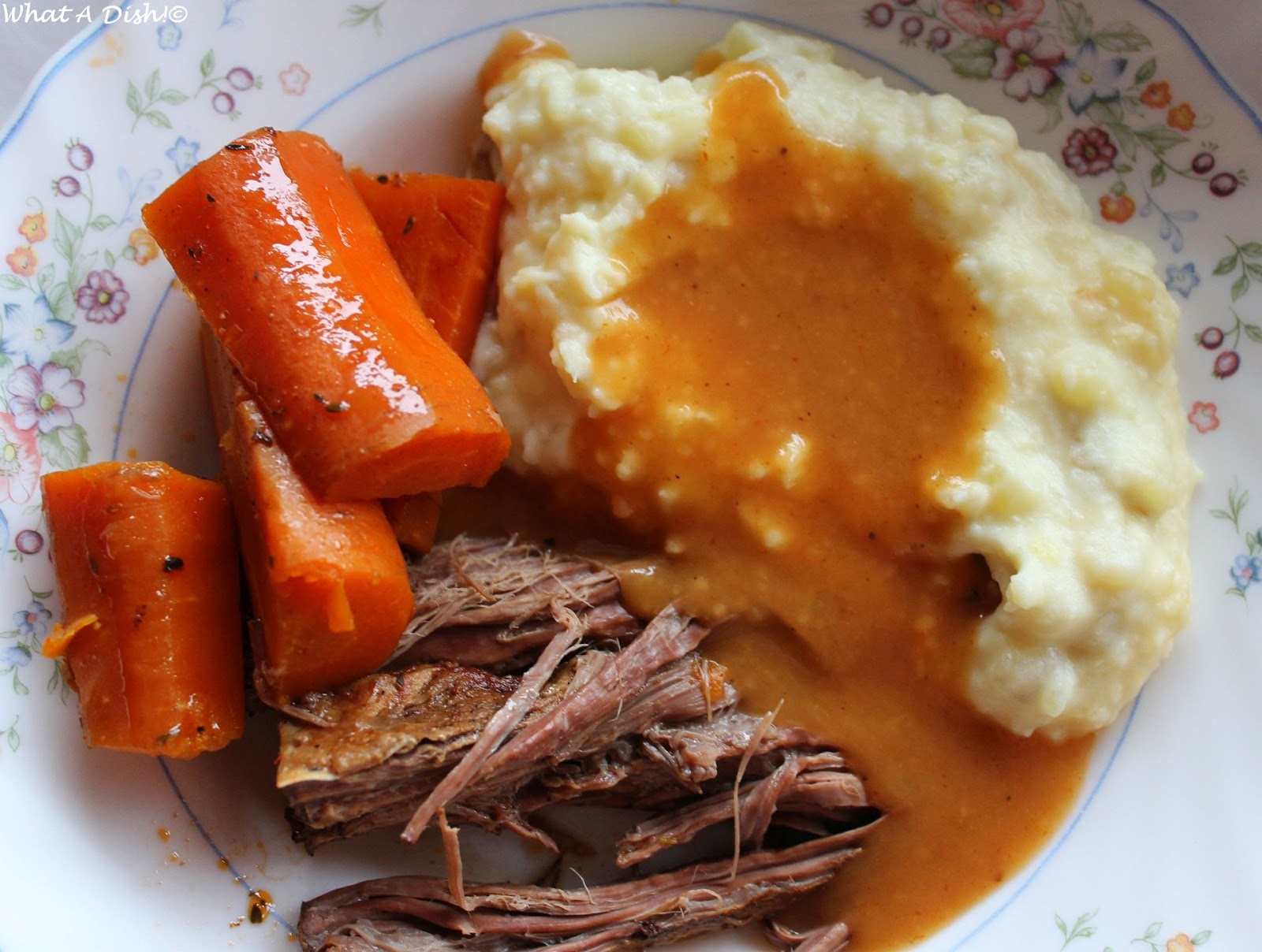 What A Dish! Slow Cooker Pot Roast & Gravy