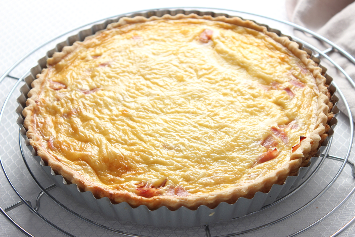 Quiche de jamón y queso