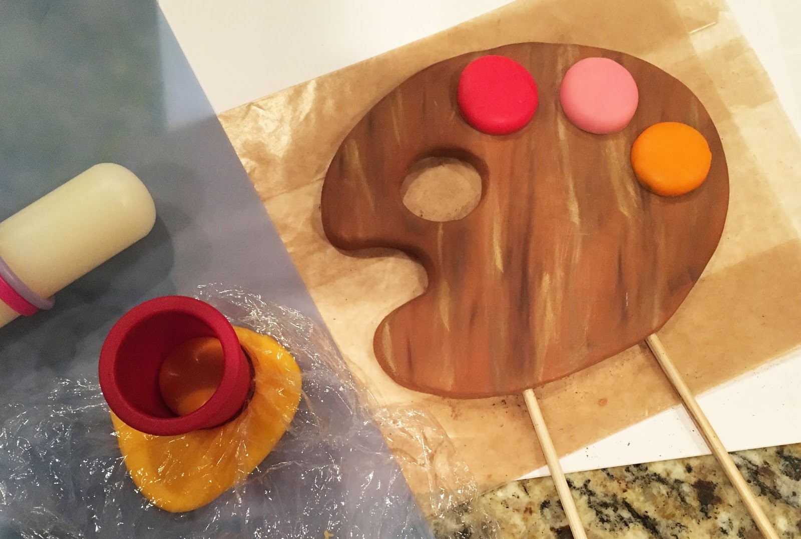 The Bake More Painter's Palette Cake with Drip Tier