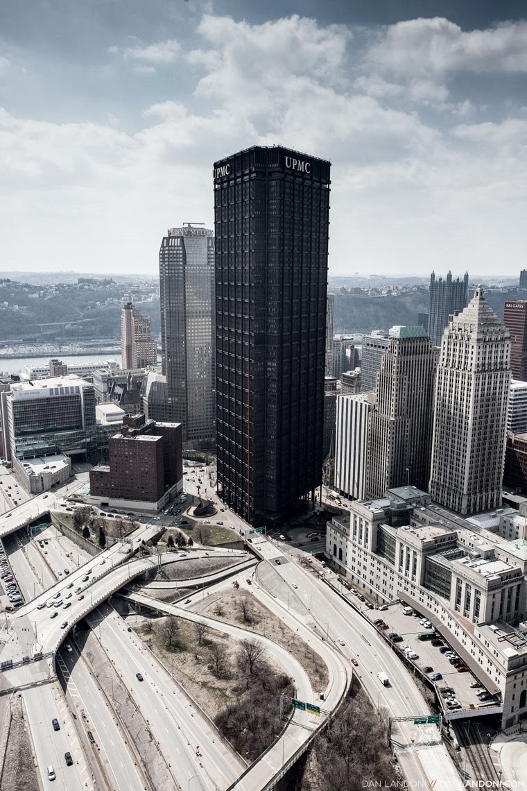 Pittsburgh city business district skyscraper wallpaper