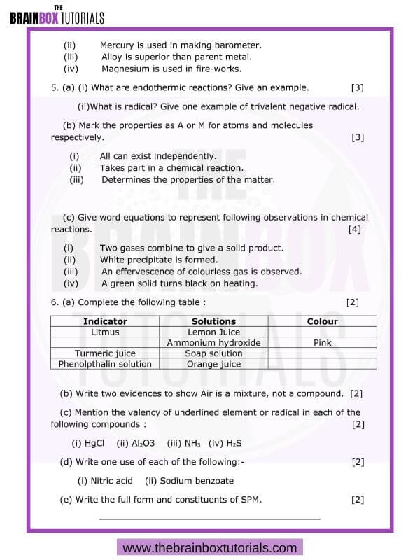 science assignment of class 7