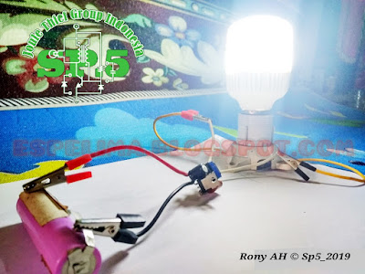 Membuat Rangkaian simple Joule Thief mini inverter LED light