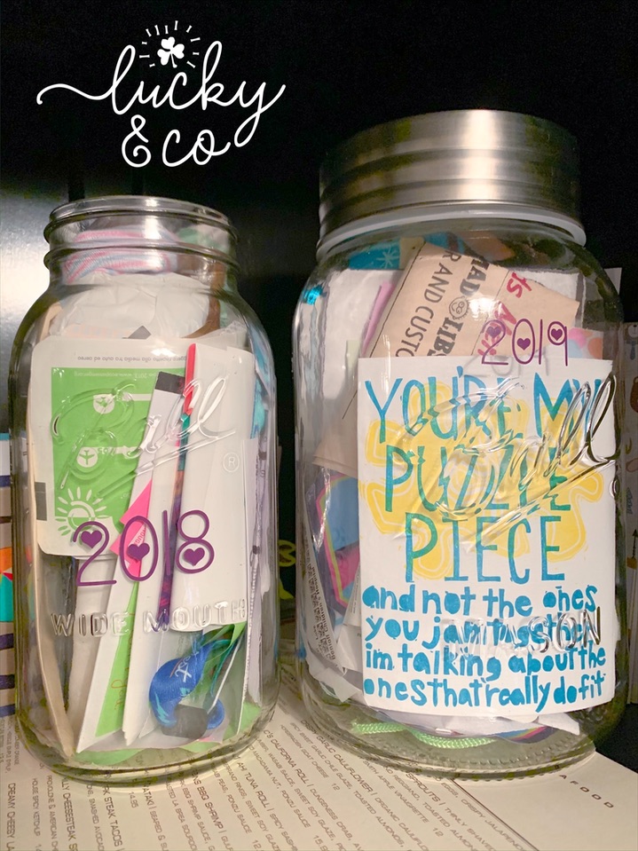 Mason Jar Storage - for small bits and pieces