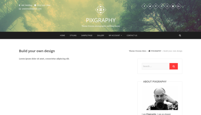 Aliansi Template Free Blog Template Pixgraphy Wordpress Template