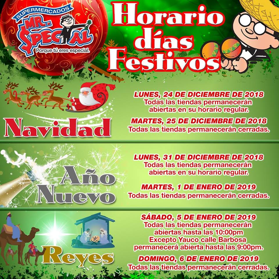 Ahorros Diarios Usando Cupones: Horarios Navideños y de Fin de Año