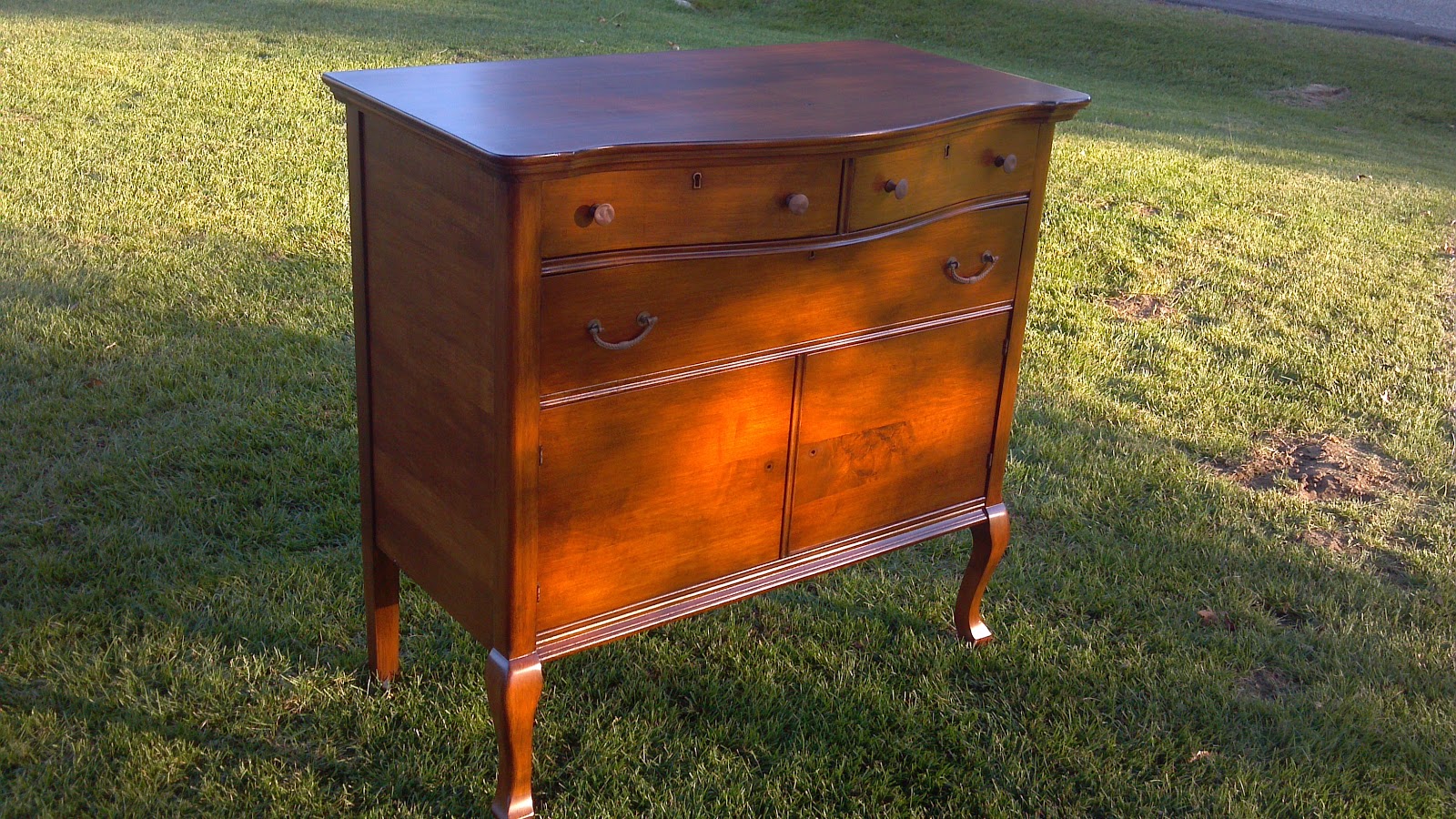 Furniture Refinishing A MAPLE SIDEBOARD