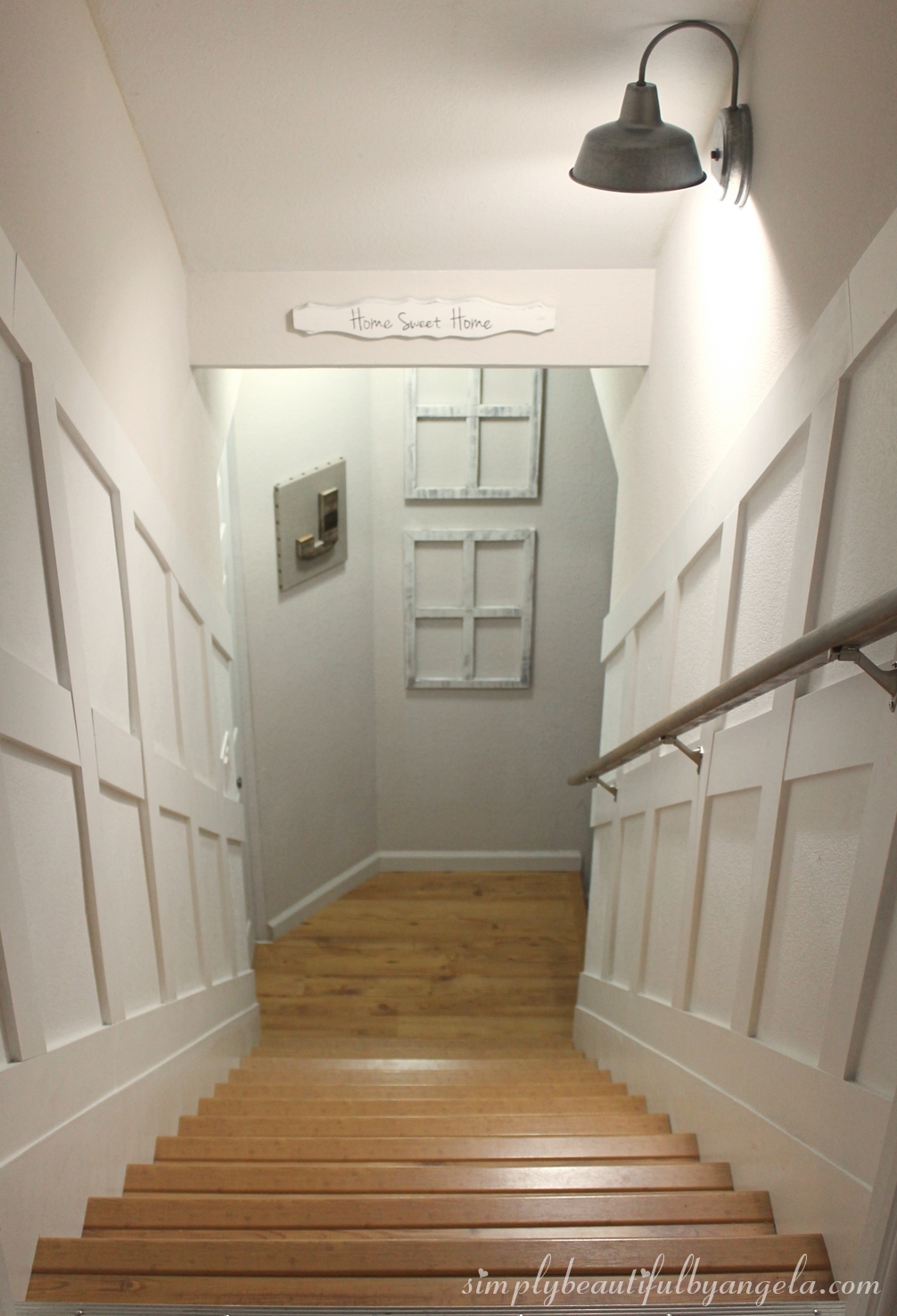 Basement Staircase Board and Batten Simply Beautiful By Angela