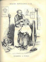 A full-page illustration from Punch magazine title "Trimming a W(h)ig."