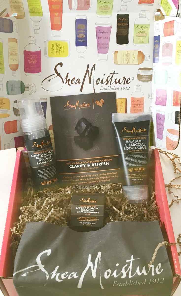 A review of SheaMoisture African Black Soap and Bamboo Charcoal Line | A Relaxed Gal