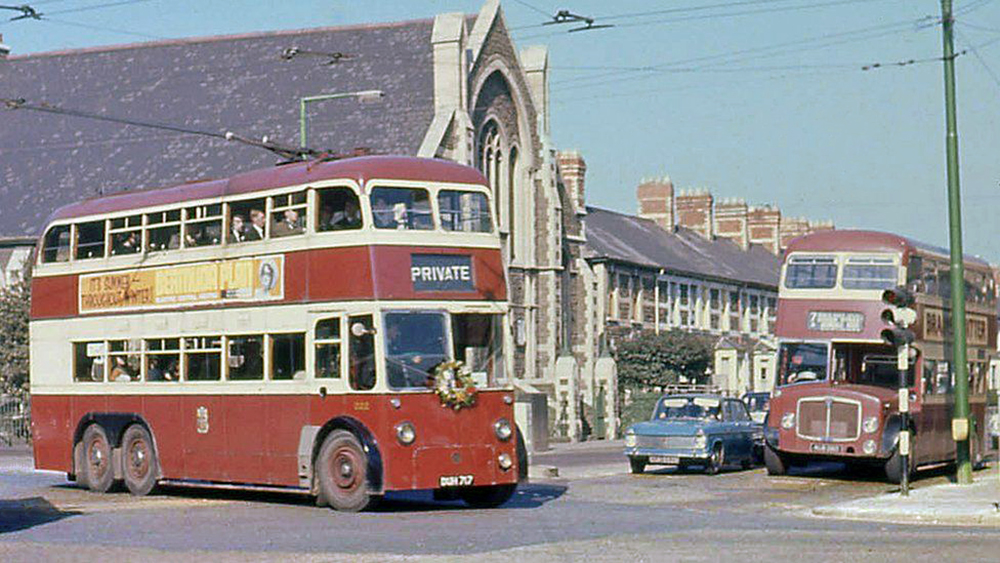 transpress nz Cardiff trolleybuses, Wales, 1960s