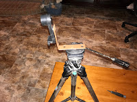 Mount attached to tripod