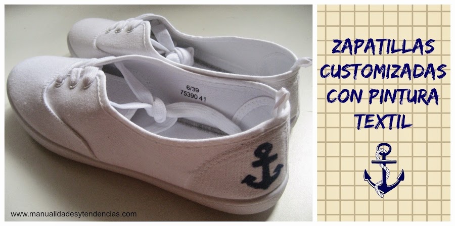 tutorial zapatillas pintadas con pintura textil / customized shoes