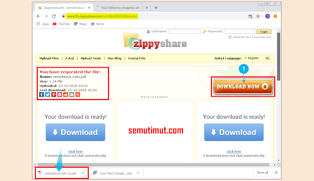 Cara Download File di Zippyshare