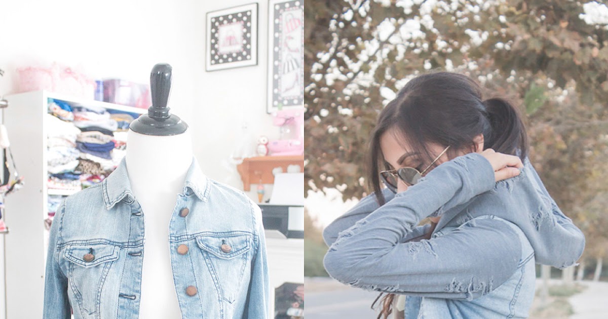 Refashion Co-op: Distressed Denim Jacket Refashion