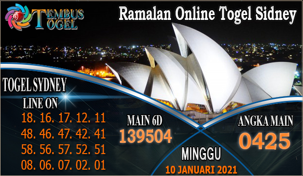 Togel Sidney Ramalan Online Hari Minggu 10 Januari 2021