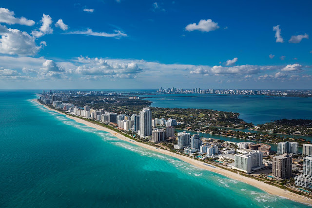 Vista aérea de Miami Beach 