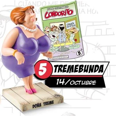 colección condorito y sus amigos, figura de doña tremebunda