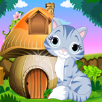 Games4King Cute Cat Rescue Walkthrough