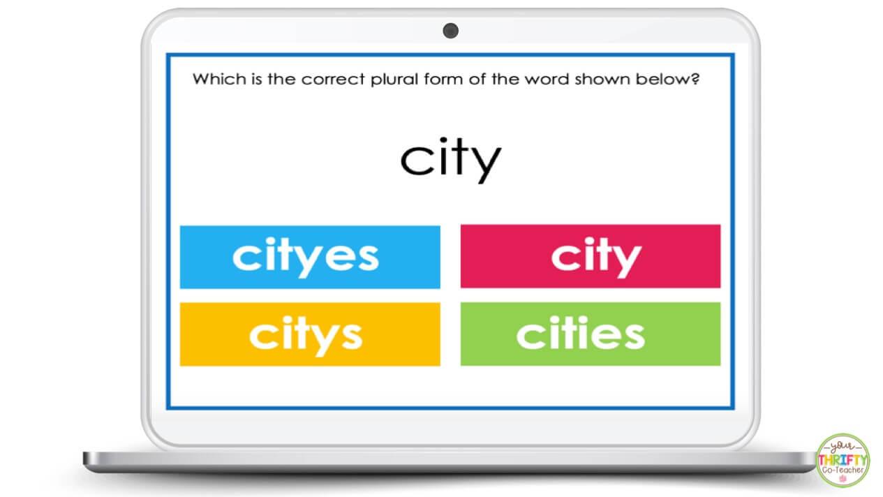 Singular and Plural Nouns Activities for Upper Elementary Your Thrifty CoTeacher
