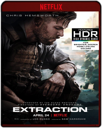 Extraction (2020) 1080p NF WEB-DL HEVC HDR Dual Latino-Inglés [Subt. Esp] (Acción. Thriller)