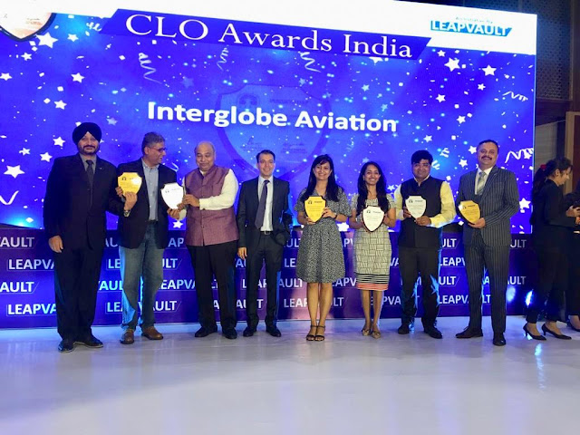 IndiGo’s ifly voted best for its Learning and Development practices at TATA Institute of Social Sciences and LeapVault CLO Awards 2019 IndiGo’s ifly voted best for its Learning and Development practices at TATA Institute of Social Sciences and LeapVault CLO Awards 2019