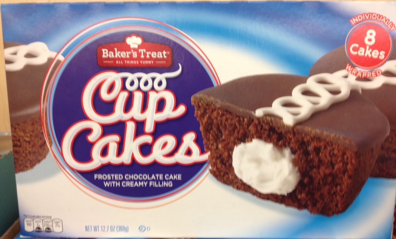 The Budget Reviews Baker's Treat Chocolate Cup Cakes with Creamy Filling (Aldi)
