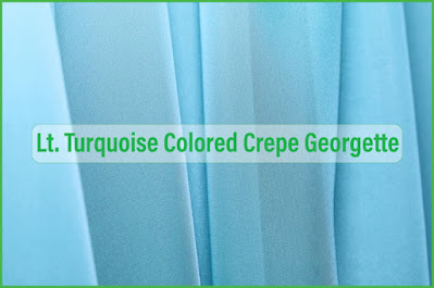Lt. Turquoise Colored Crepe Georgette