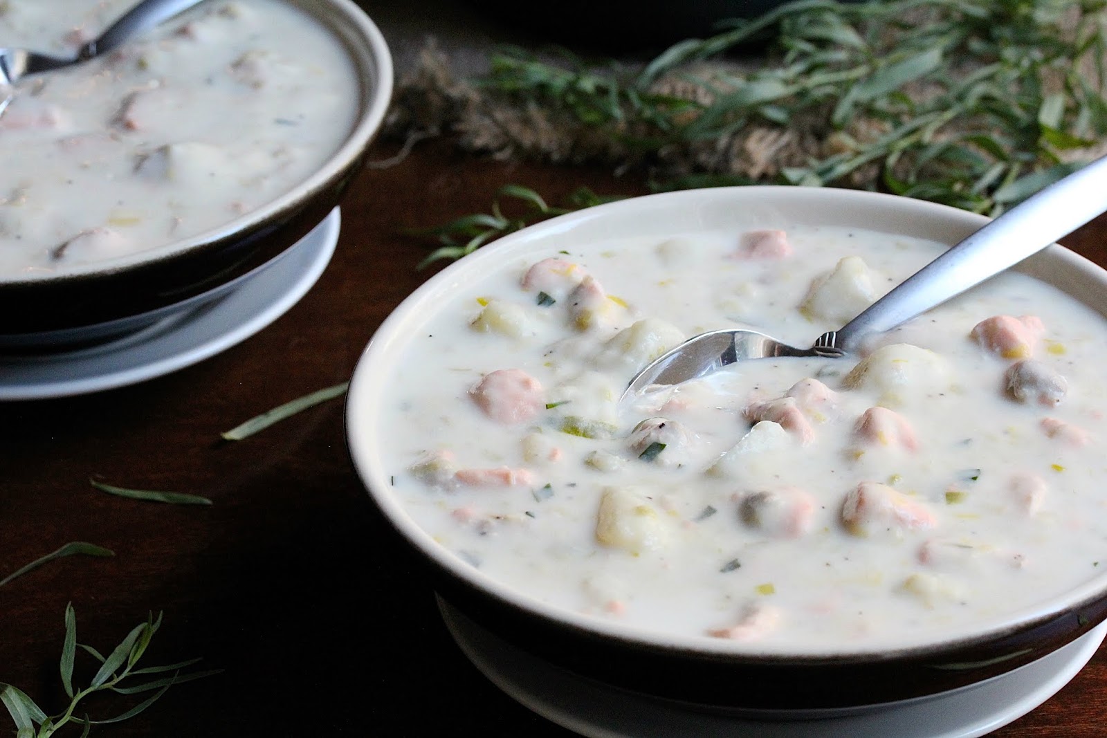 EASY SALMON LEEK CHOWDER In Good Flavor Great Recipes Great Taste
