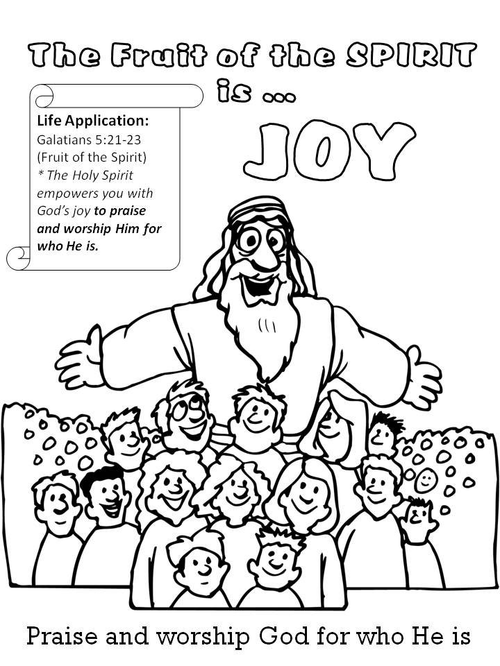Fruit Of The Spirit Joy Coloring - Fruitofthespiritjoy 