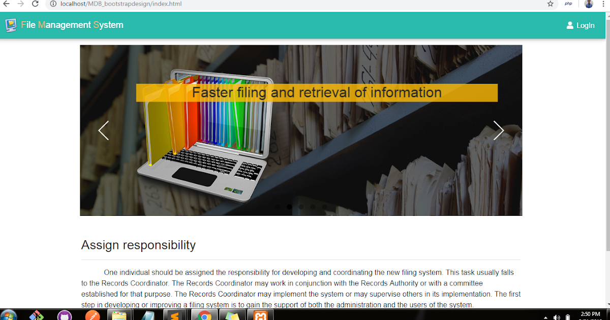 File Management System Using PHP/Mysqli