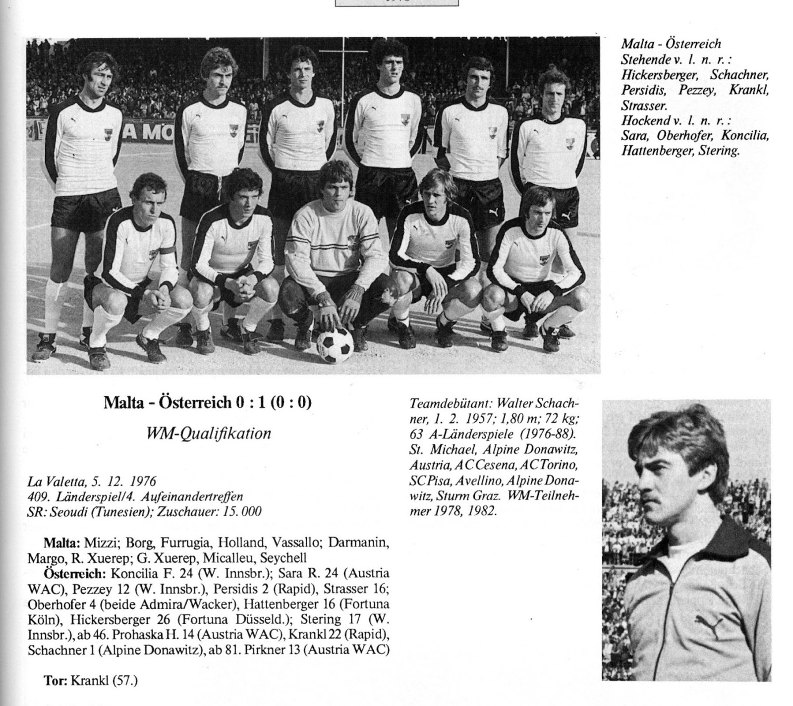 Soccer Nostalgia International Season 1976/ 77, Part 6 (December 1976)