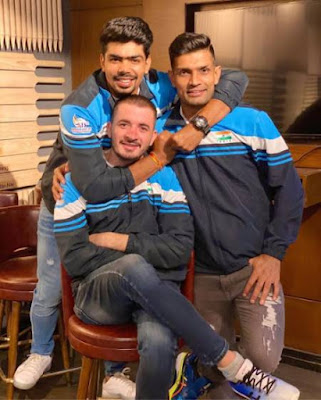 Pawan Sehrawat with Deepak Niwas Hooda and Pervesh Pawan Sehrawat with Deepak Niwas Hooda and Pervesh