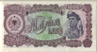 Albania 1000 Leke 1957 P# 32