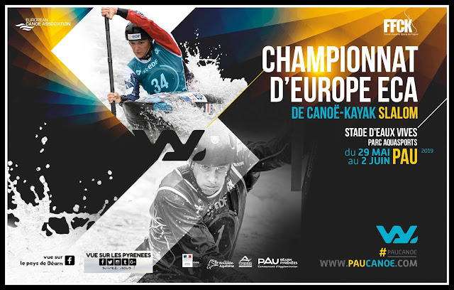 championnat d'europe eca de canoë-kayak slalom Pau 2019