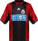 北海道コンサドーレ札幌 2003-2004 ユニフォーム-adidas-ホーム-赤・黒