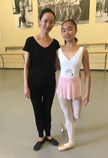 Olivia MacLean and NBS teacher Lin Zhou.