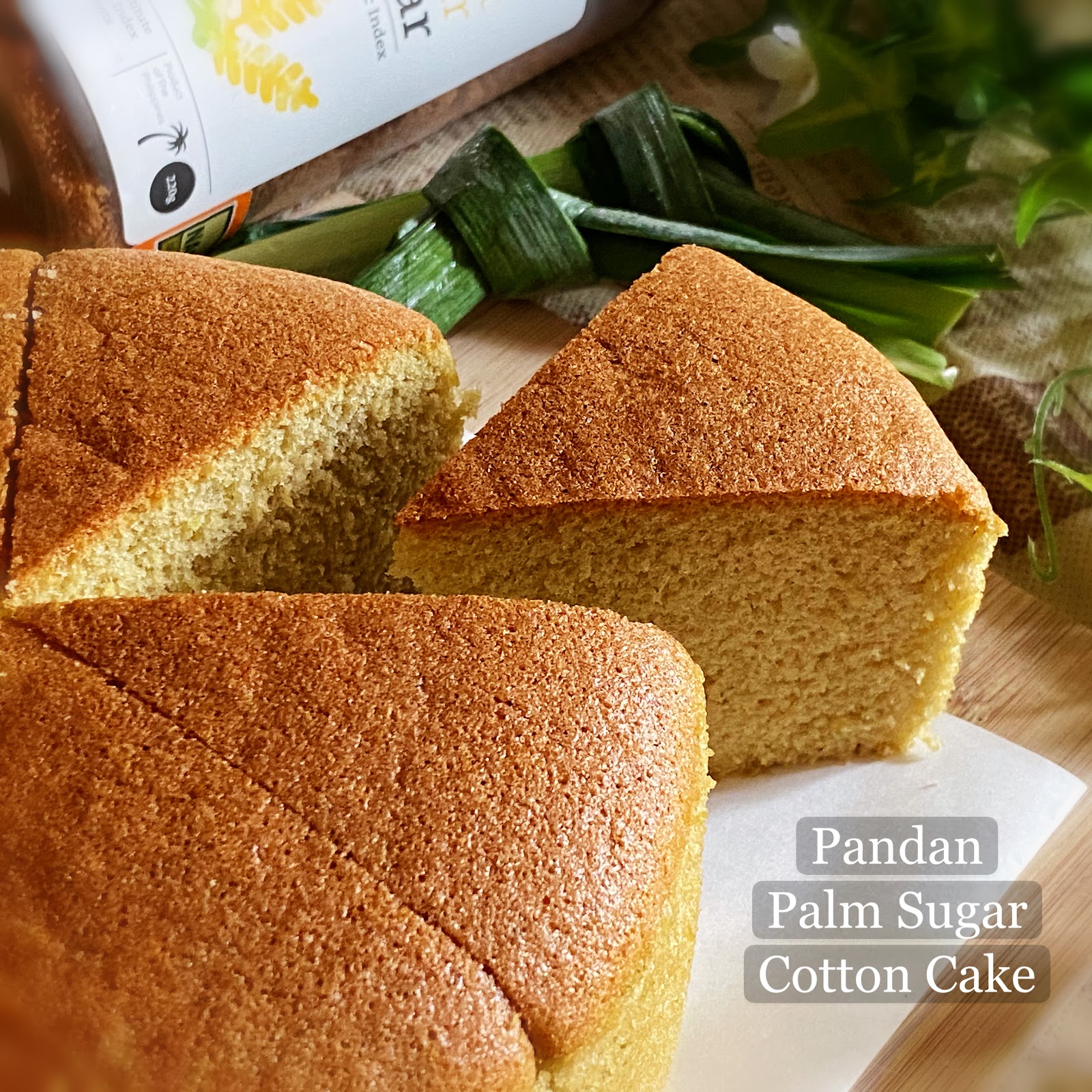 My Mind Patch Pandan Palm Sugar Cotton Cake